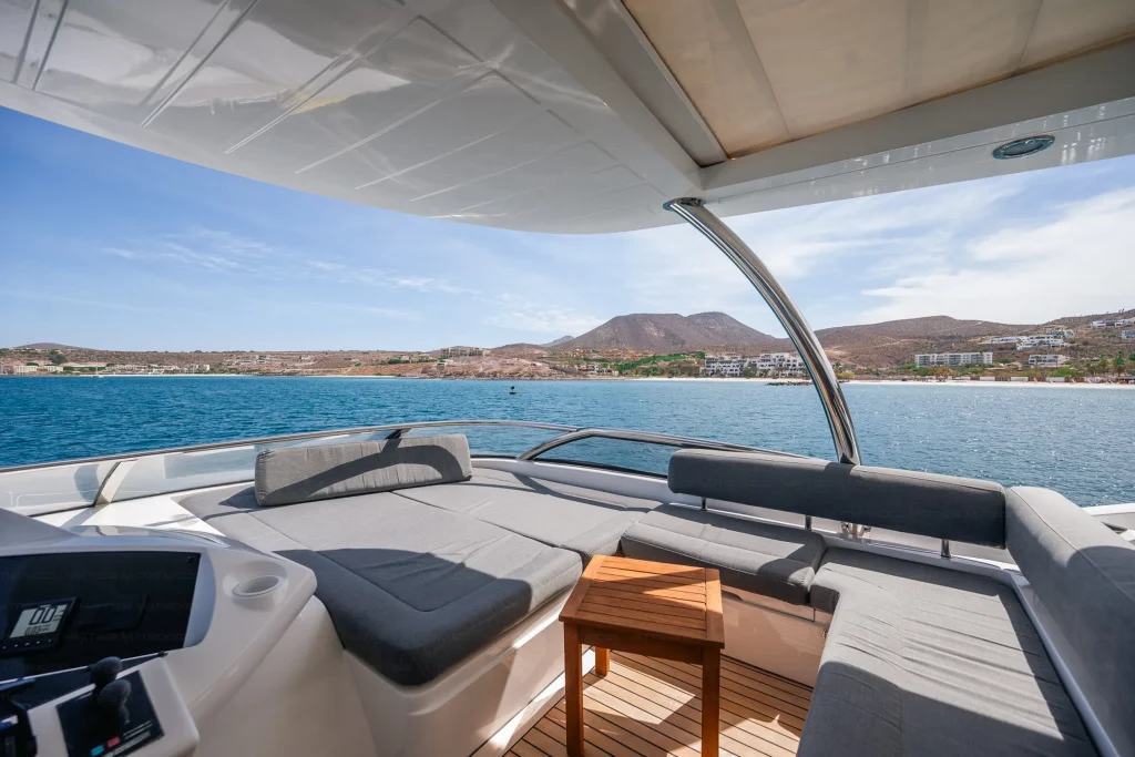 Sunseeker 91 yacht charter La Paz - decks and flybridge photo 05