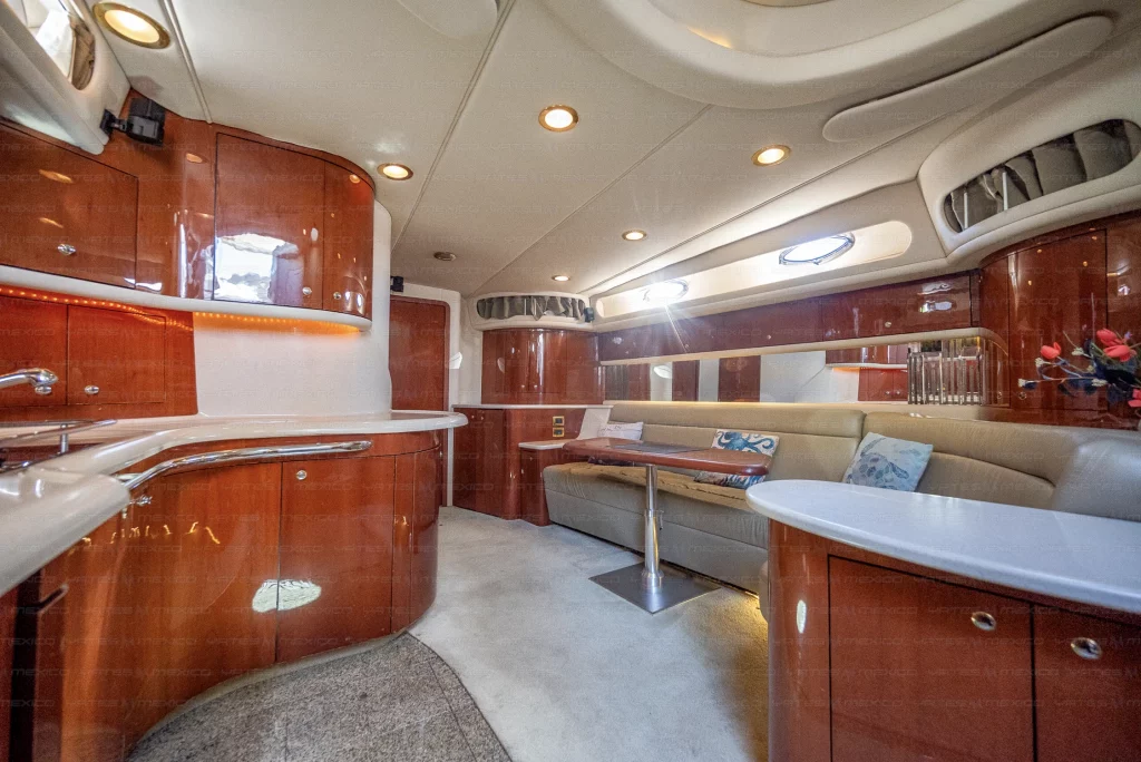 SeaRay 60 yacht charter Cabo San Lucas - main salon and helm photo 03