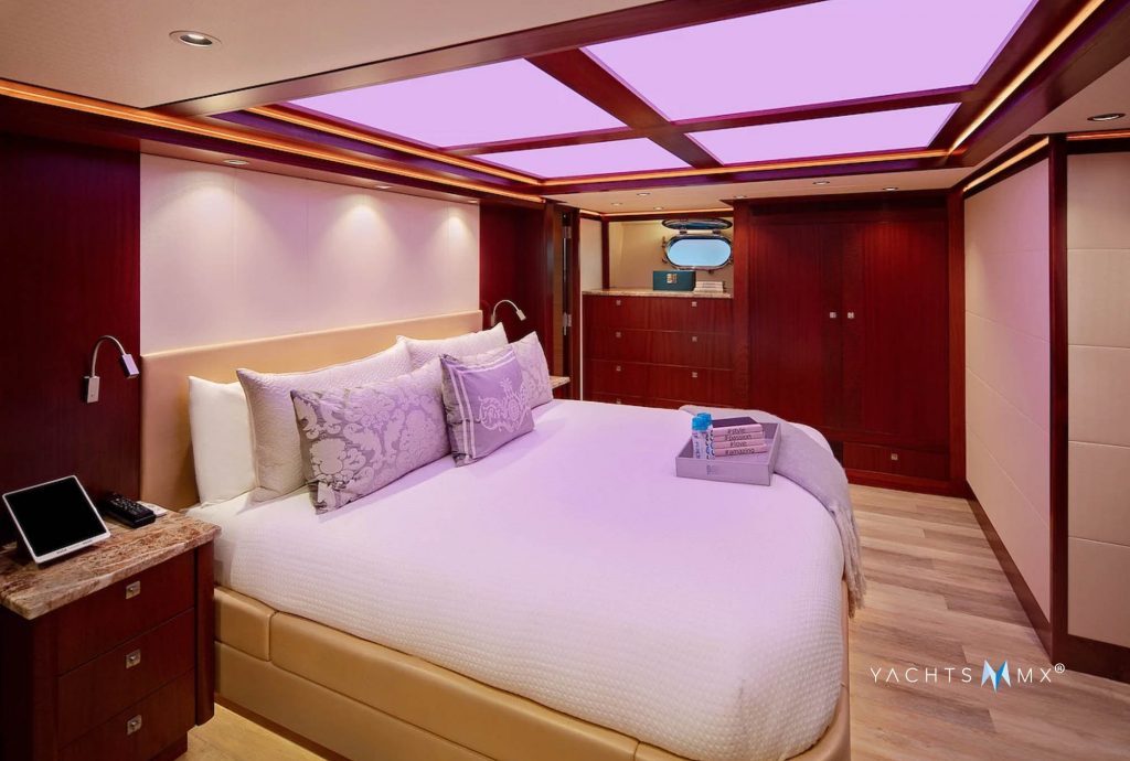 Cabin on board the Northern 130 yacht