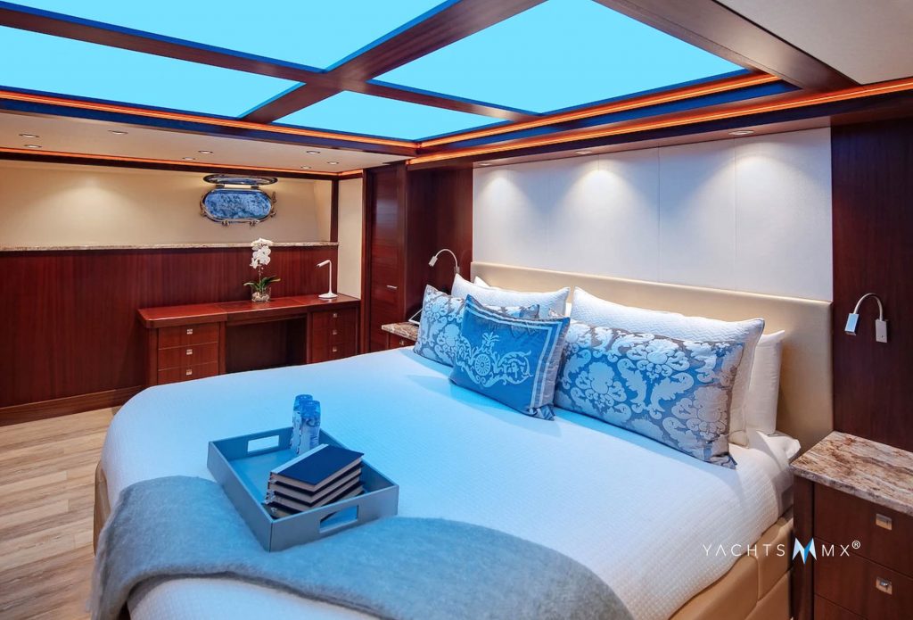 Cabin on board the Northern 130 yacht