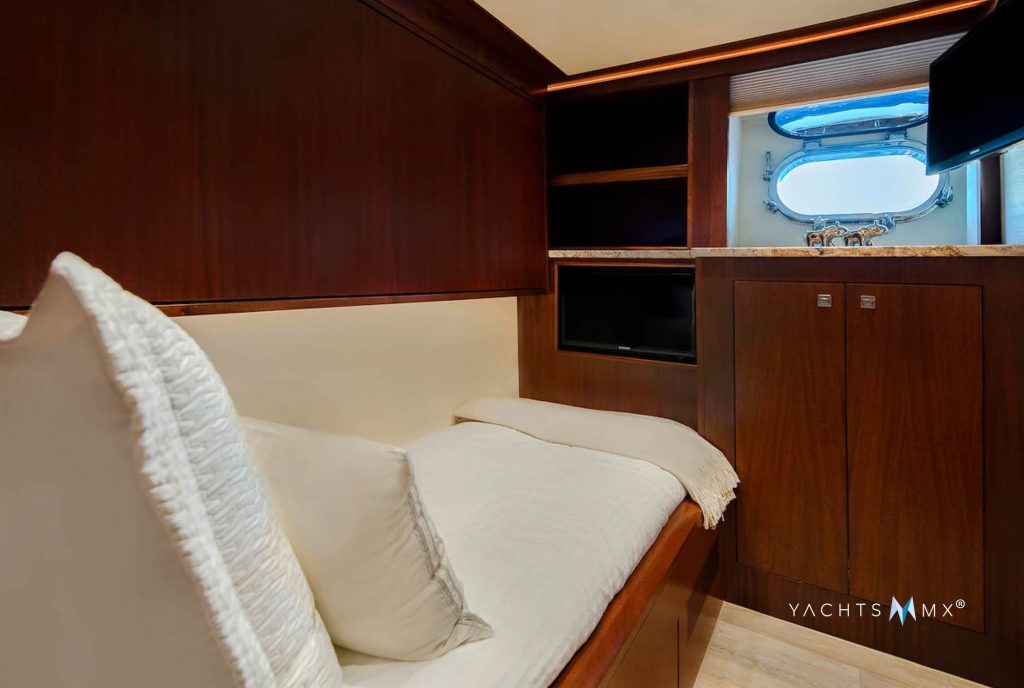 Cabin on board the Northern 130 yacht