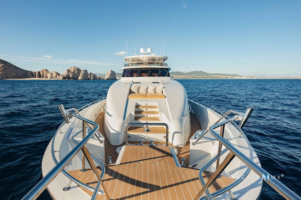 Deck and flybridge of the Northern 130 yacht