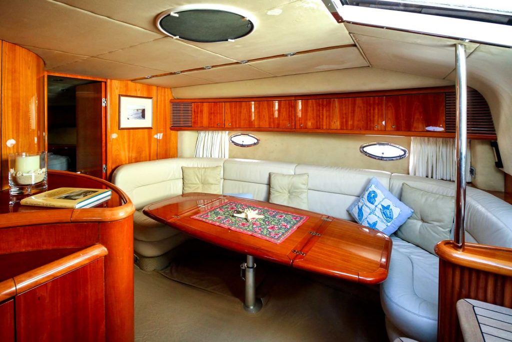 Sunseeker 56 yacht charter Cabo San Lucas - main salon and helm photo 04