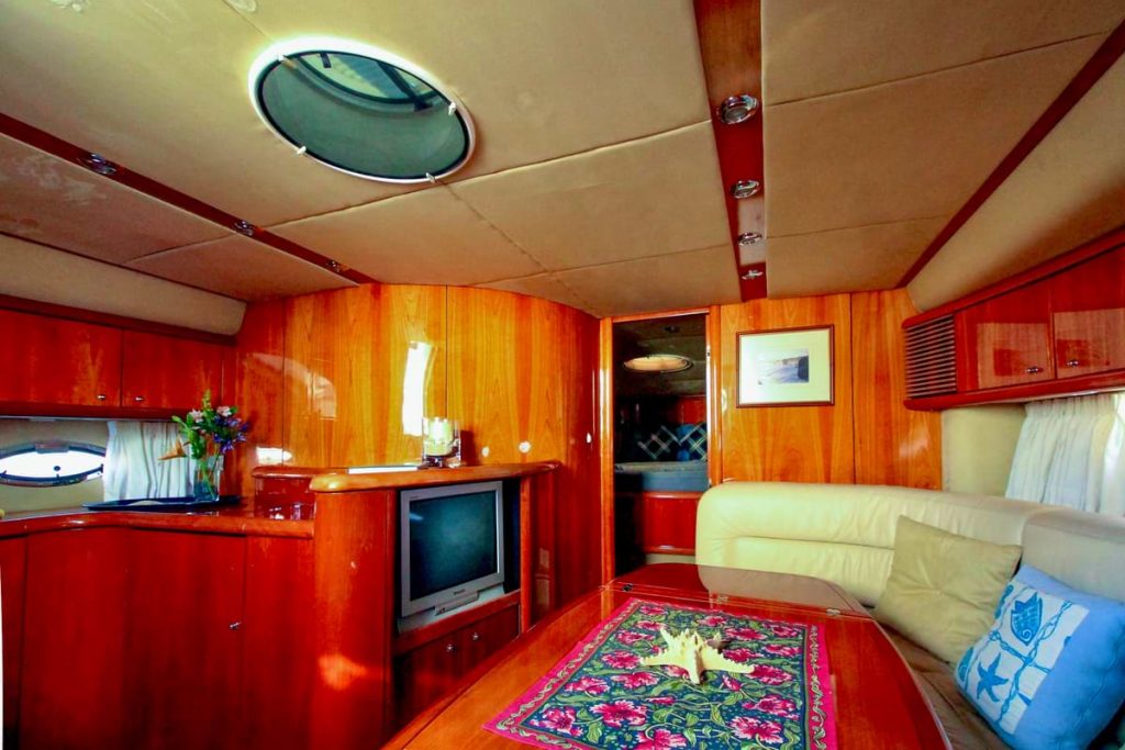 Sunseeker 56 yacht charter Cabo San Lucas - main salon and helm photo 05