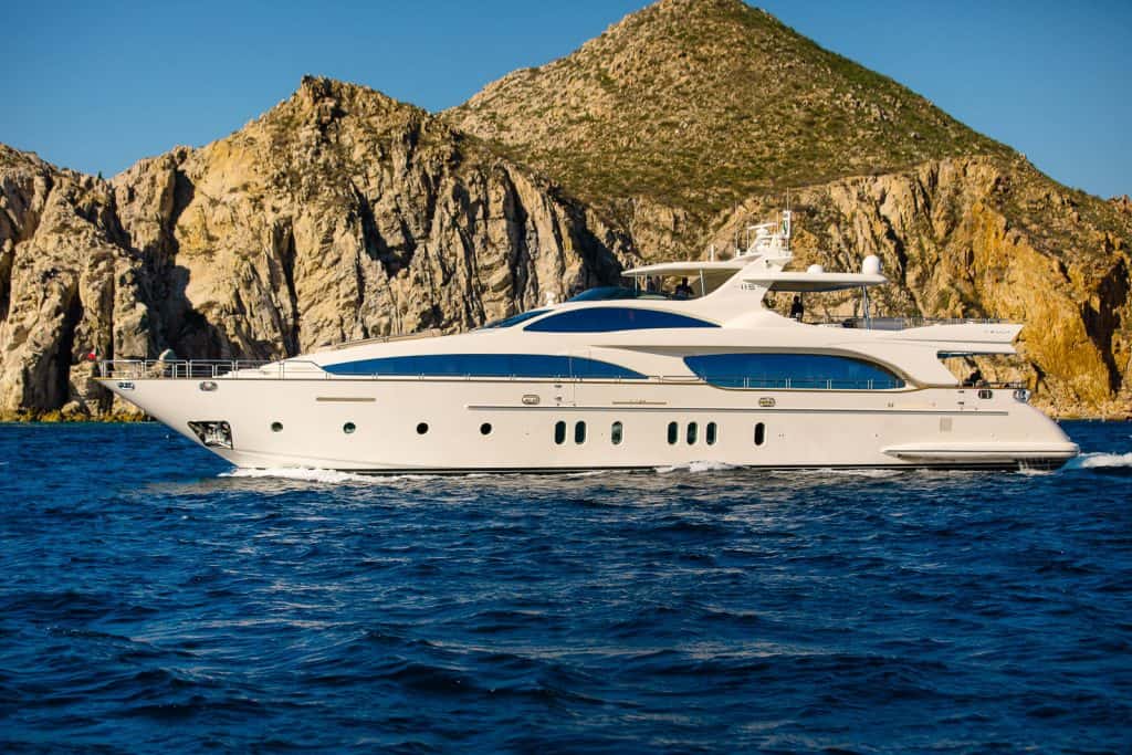 Azimut 116 yacht charter cruising in Cabo San Lucas