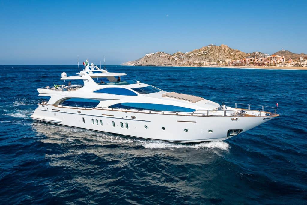 Azimut 116 yacht charter cruising in Cabo San Lucas