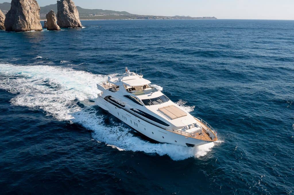 Azimut 116 yacht charter cruising in Cabo San Lucas