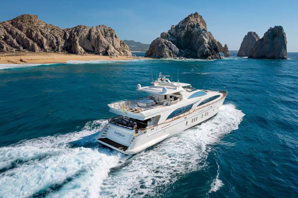 Azimut 116 yacht charter cruising in Cabo San Lucas