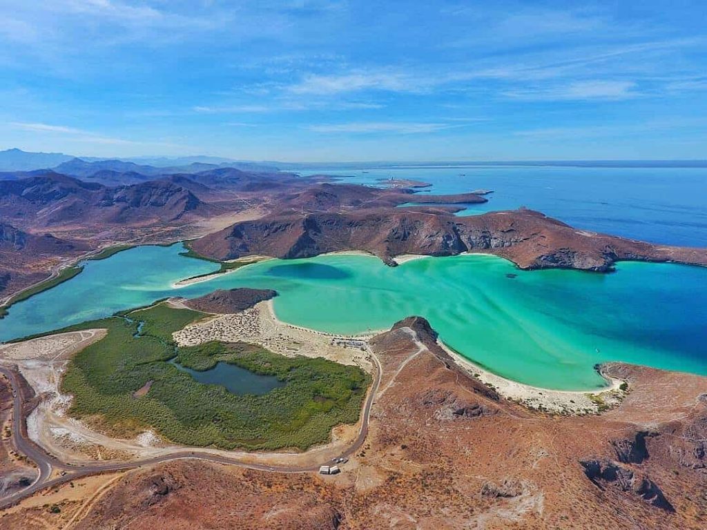 Vista aérea de Balandra