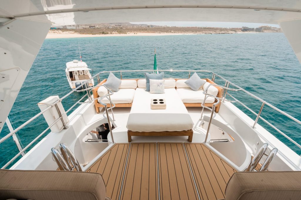 Shine 85 yacht charter Cabo San Lucas - decks and flybridge photo 03