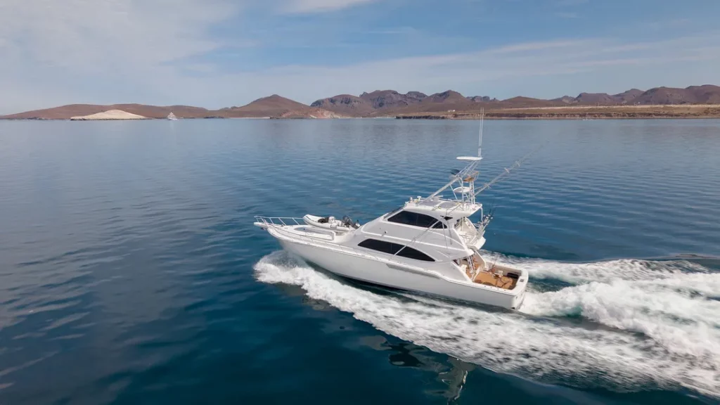 Bertram 66 sportfisher on calm water