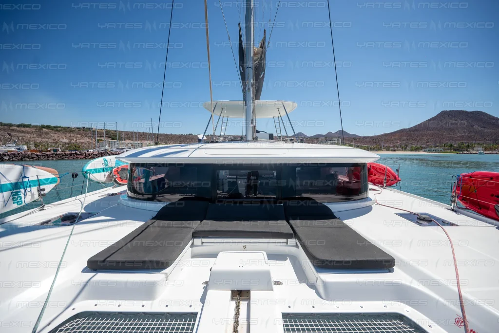 Lagoon 47 yacht charter La Paz - cockpit salon and helm photo 05
