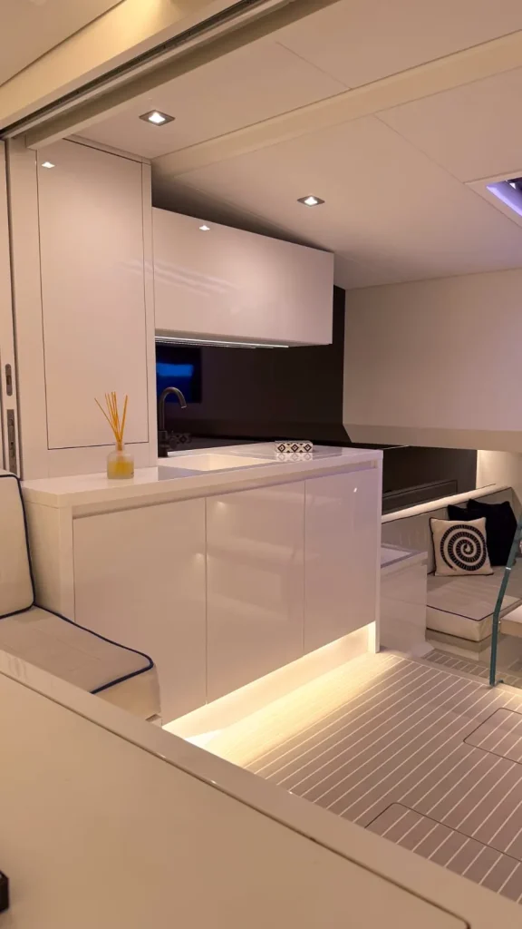 VanDutch 48 yacht charter Cabo San Lucas - main salon and helm photo 02