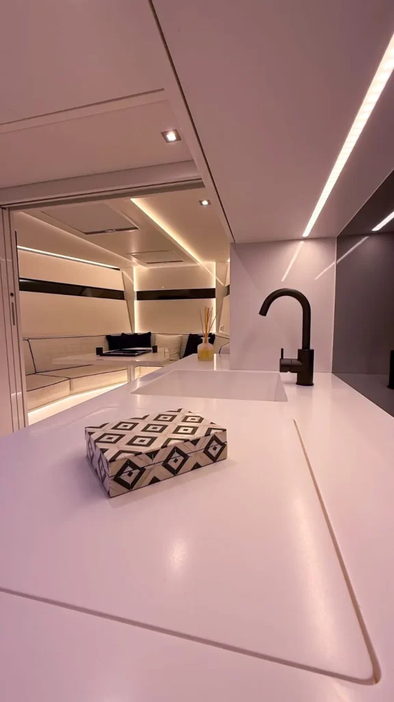 VanDutch 48 yacht charter Cabo San Lucas - main salon and helm photo 03