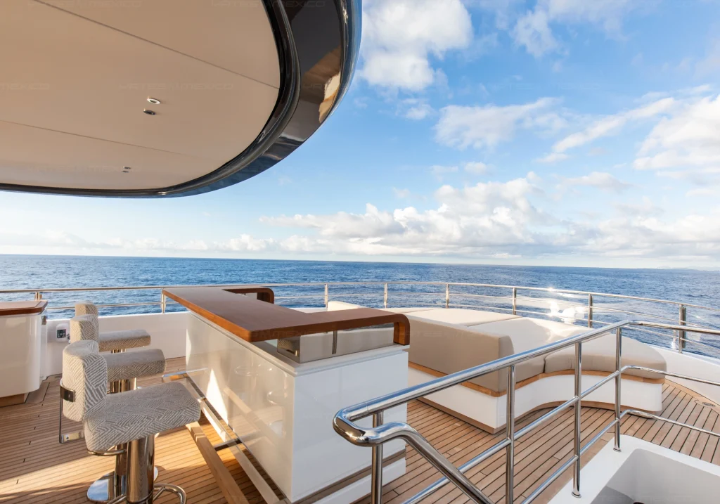 Benetti 134 yacht charter La Paz - decks and flybridge photo 01