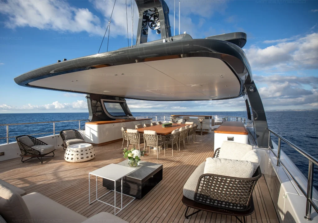 Benetti 134 yacht charter La Paz - decks and flybridge photo 03