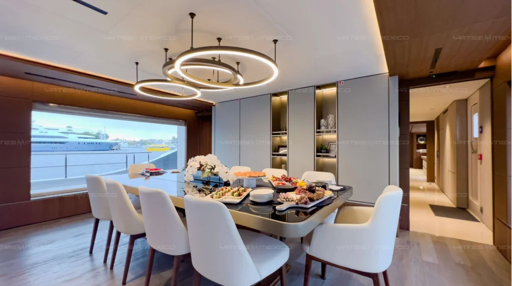 Gulf Craft 141 yacht charter La Paz - main salon and helm photo 02