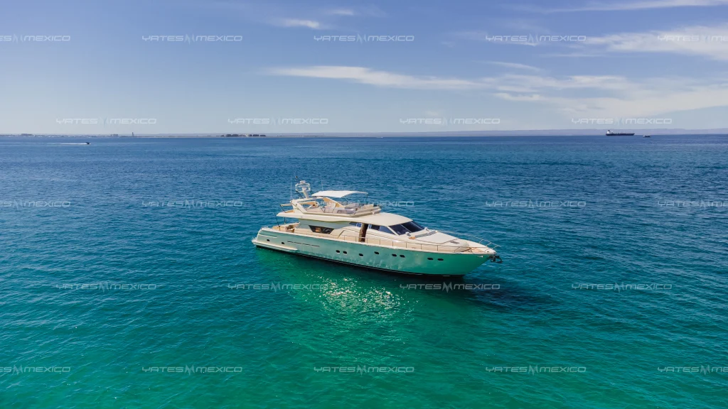 Ferretti 80 yacht charter La Paz - exterior and cruising photo 02
