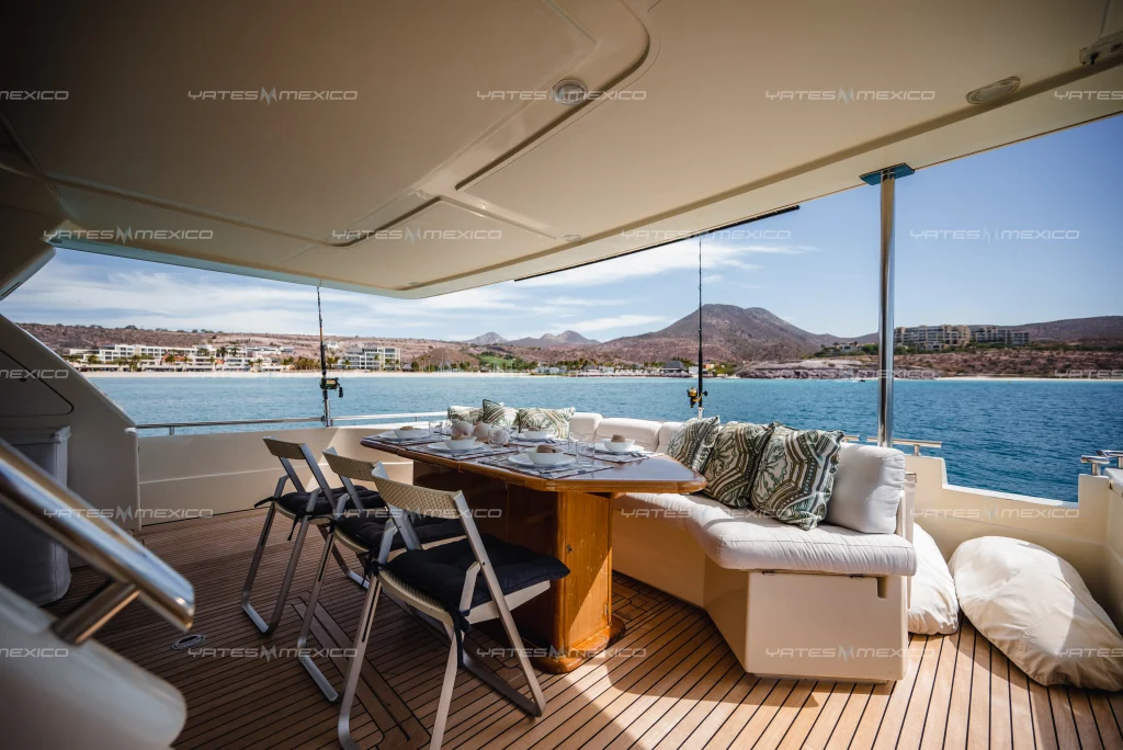 Ferretti 80 yacht charter La Paz - decks and flybridge photo 04