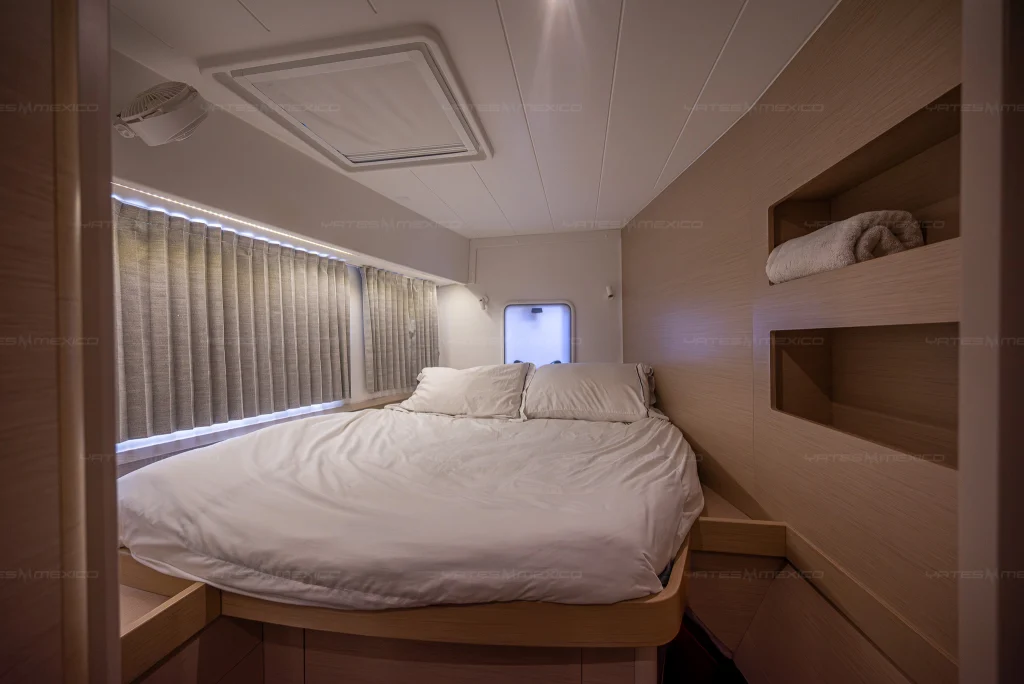 Lagoon 42 catamaran charter La Paz - panoramic salon windows