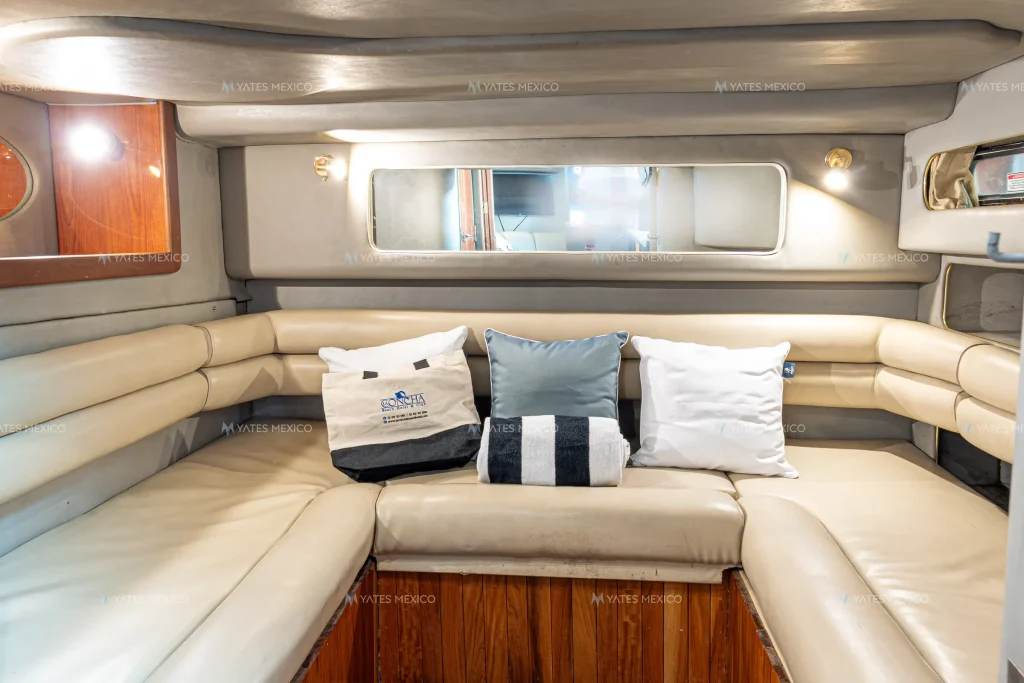 Sea Ray 45 yacht charter La Paz - guest cabin lounge below deck