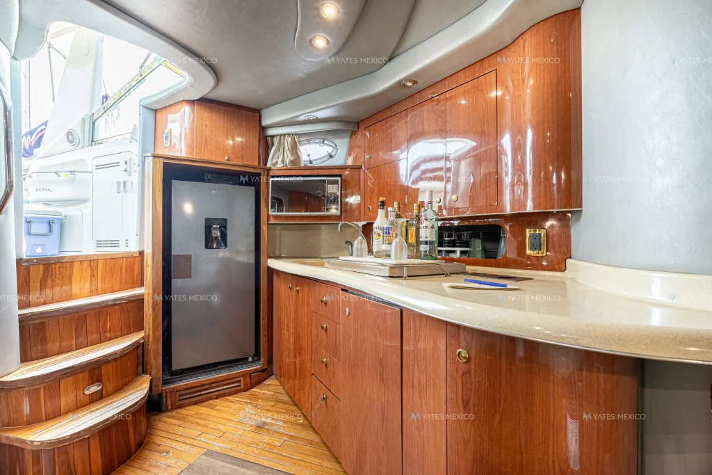 Sea Ray 45 yacht charter La Paz - galley with full-size refrigerator