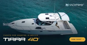 Tiara 40 yacht available for private charter in La Paz, Mexico